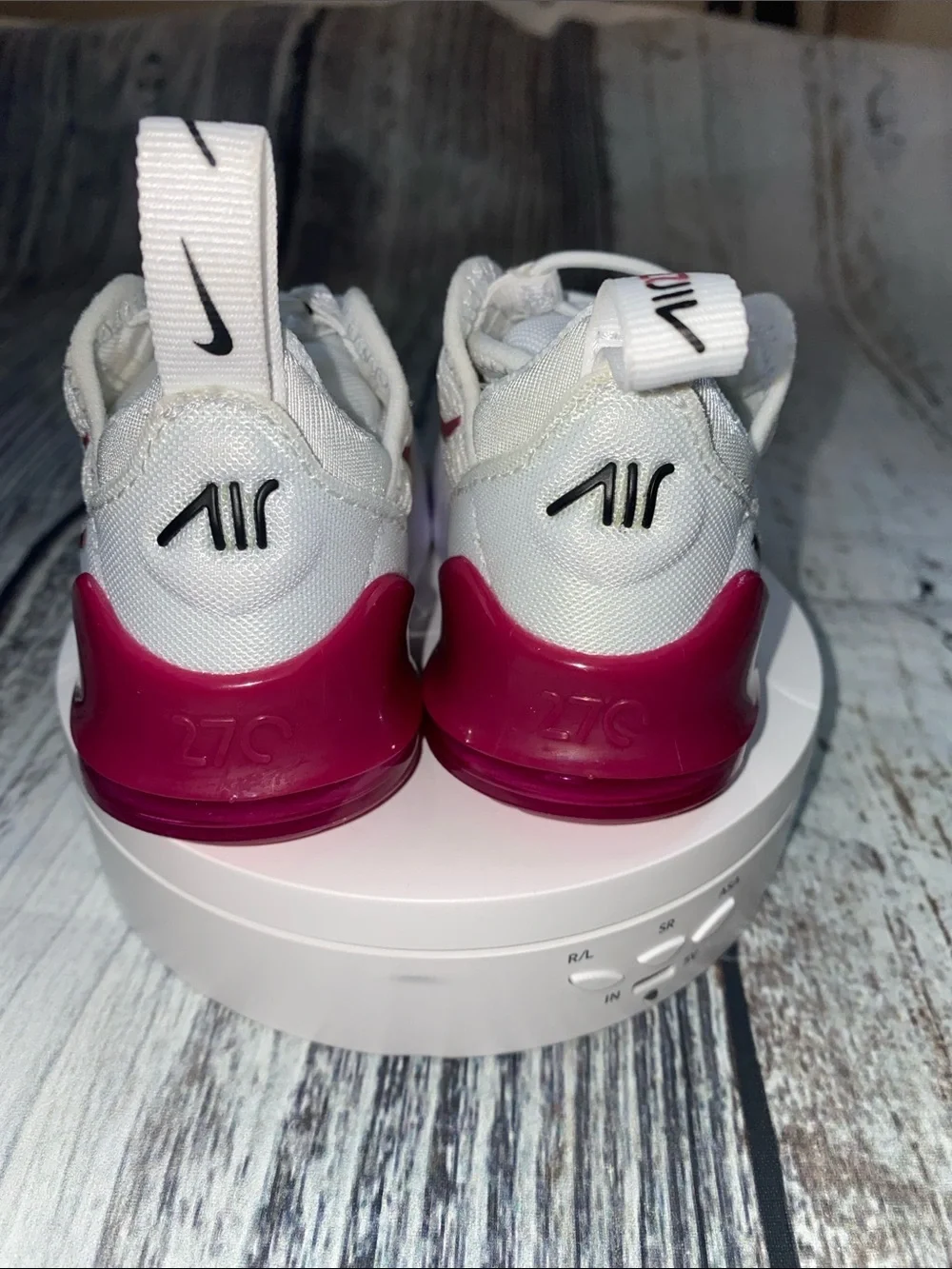 Nike Air Max 270 Toddler Sneakers White Pink Size 4C DD1646-124